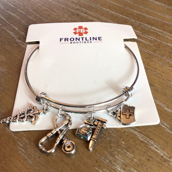 Frontline Boutique Hero’s Healthcare Bangle Charm Fashion Bracelet - Picture 6 of 6